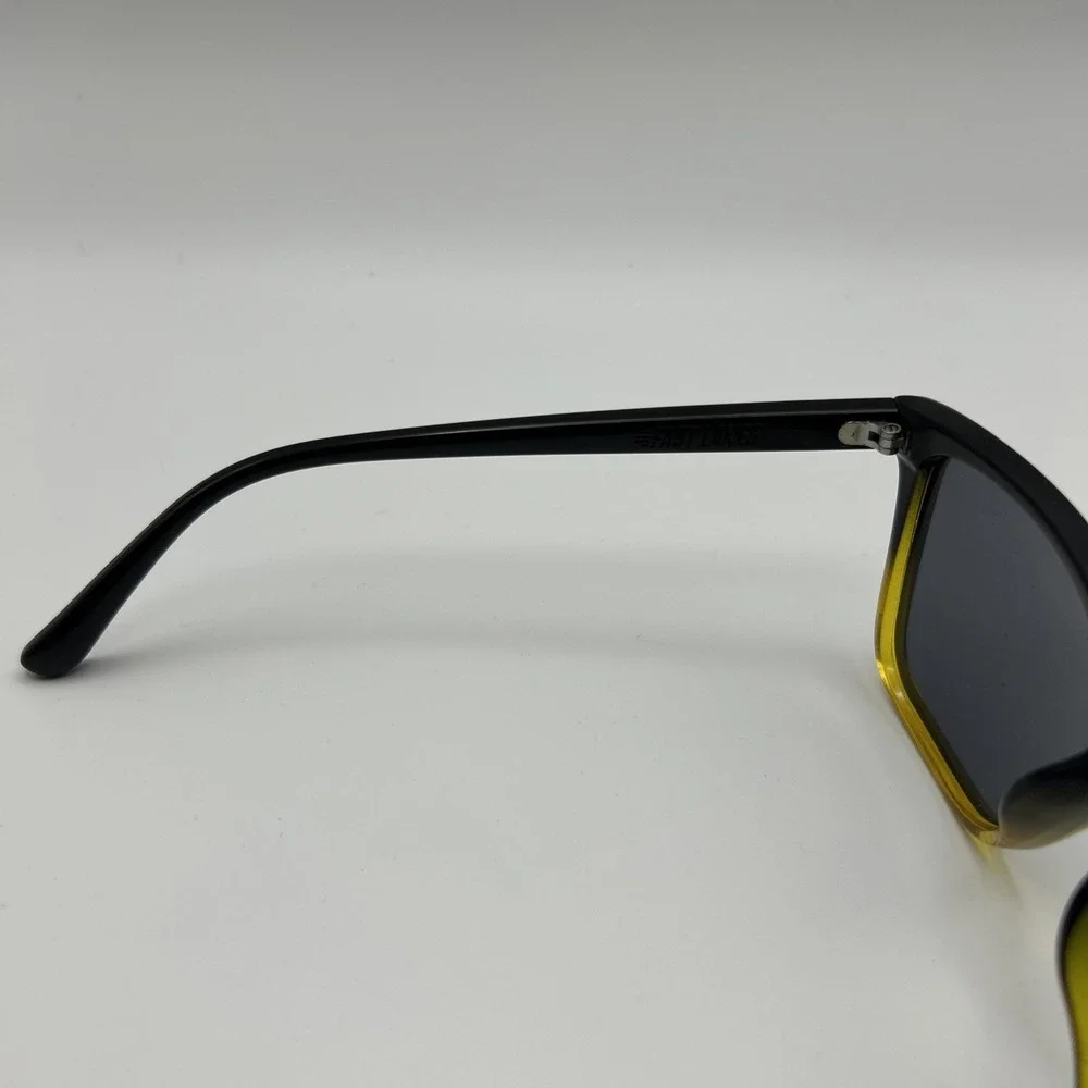 Knockaround Fast Lanes Sunglasses Black Fade To Brown Polarized Used